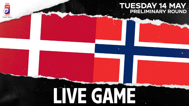 Дания - Норвегия 14.05.2024, Чемпионат мира по хоккею 2024