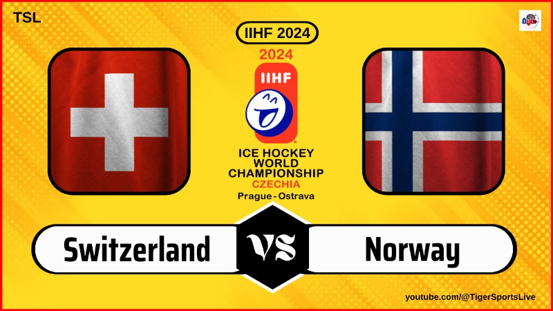 Швейцария - Норвегия 10.05.2024, Чемпионат мира по хоккею 2024